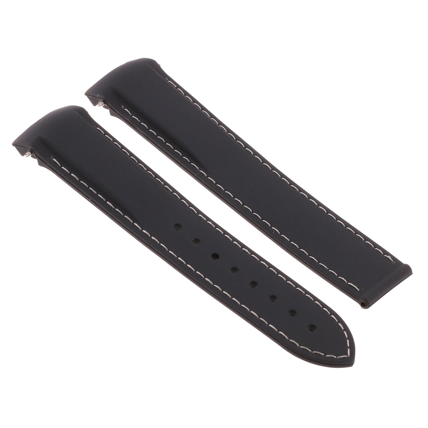 Rubber Strap w/ Black Clasp for Omega Speedmaster