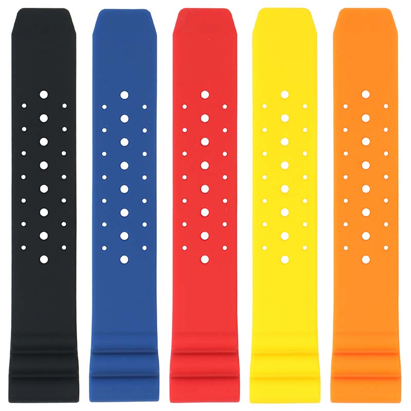 Perforated Rubber Strap for Seiko Diver