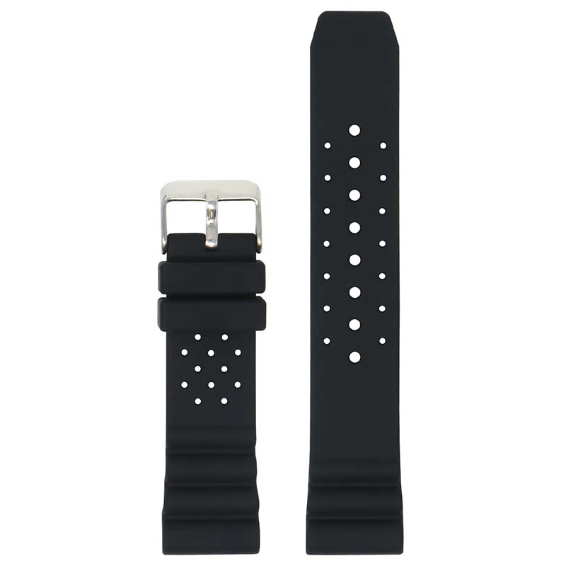 Perforated Rubber Strap for Seiko Diver