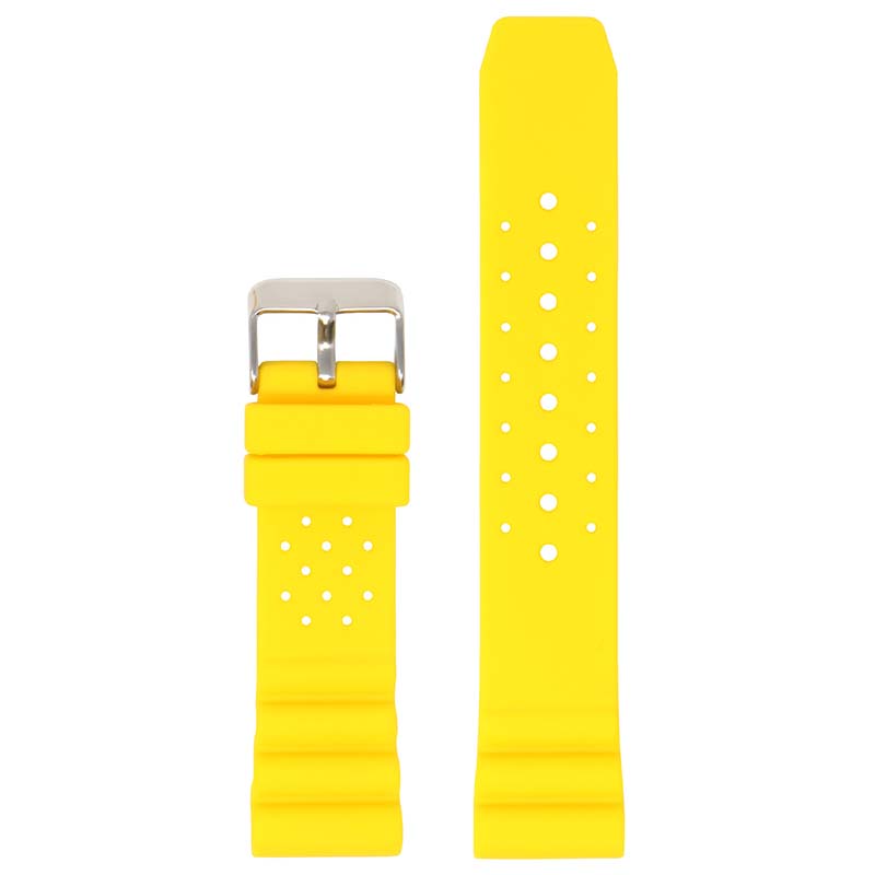 Perforated Rubber Strap for Seiko Diver