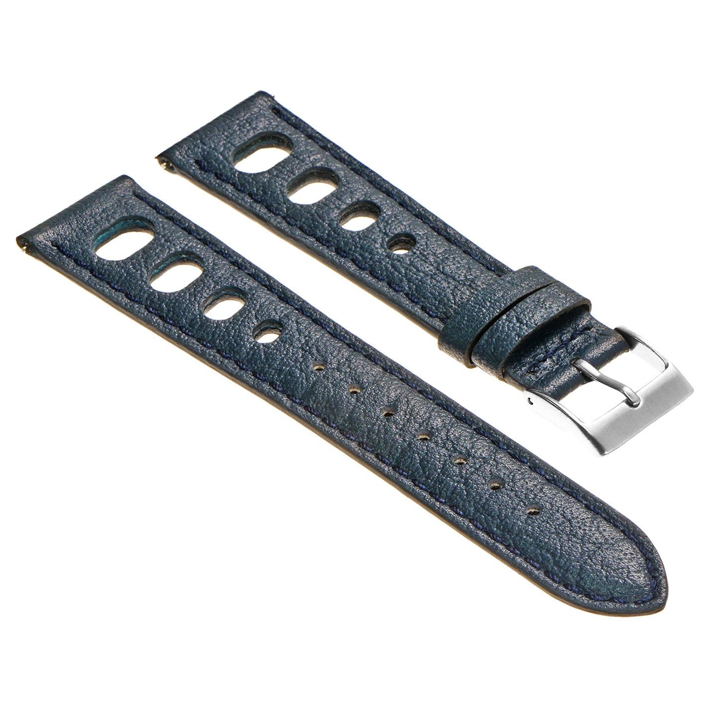 DASSARI Vintage Leather Rally Strap for Fitbit Versa 3