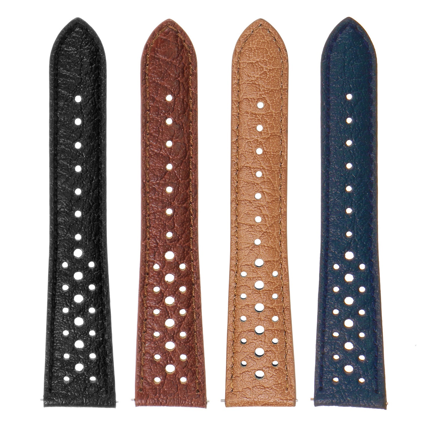 DASSARI Perforated Leather Rally Strap for Fitbit Charge 4 & Charge 3