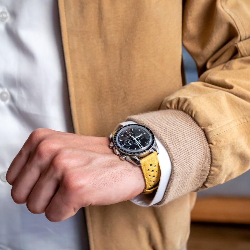 Dassari Perforated Leather Rally Strap