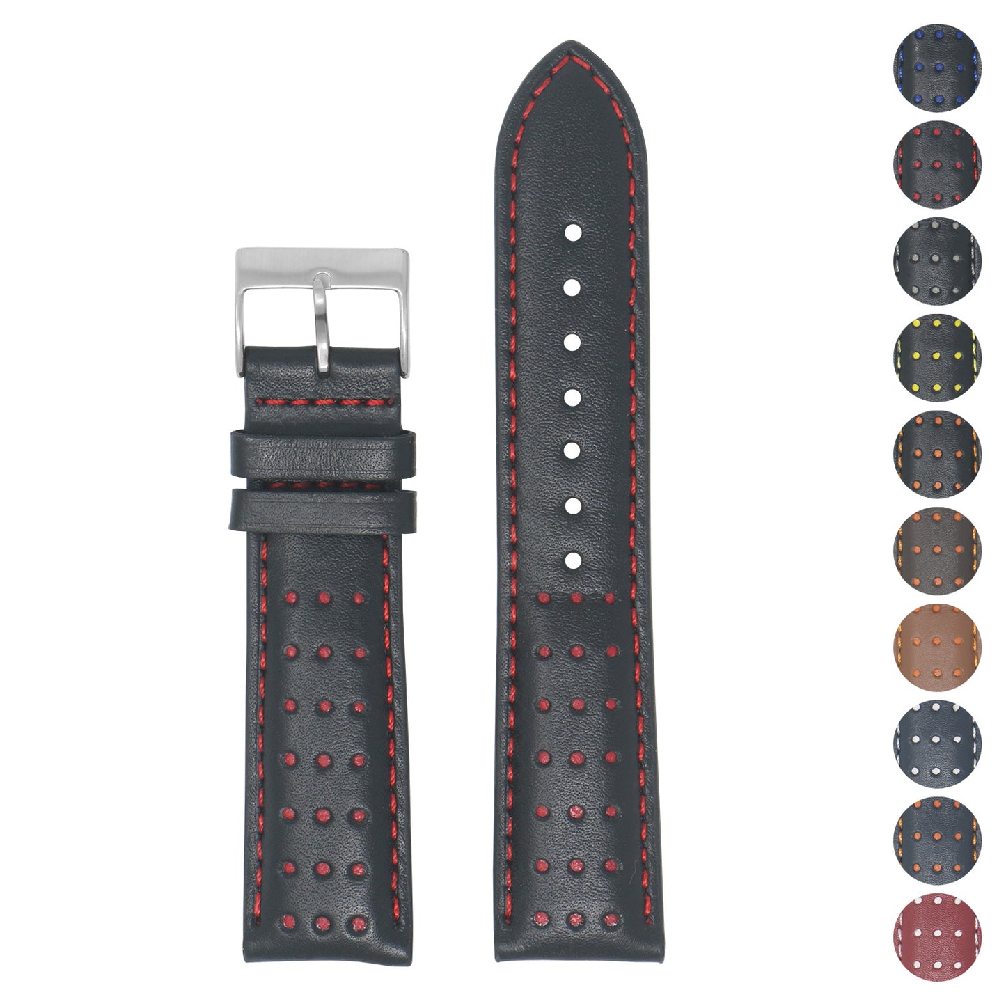 DASSARI Patina Distressed Italian Leather Watch Band for Apple Watch