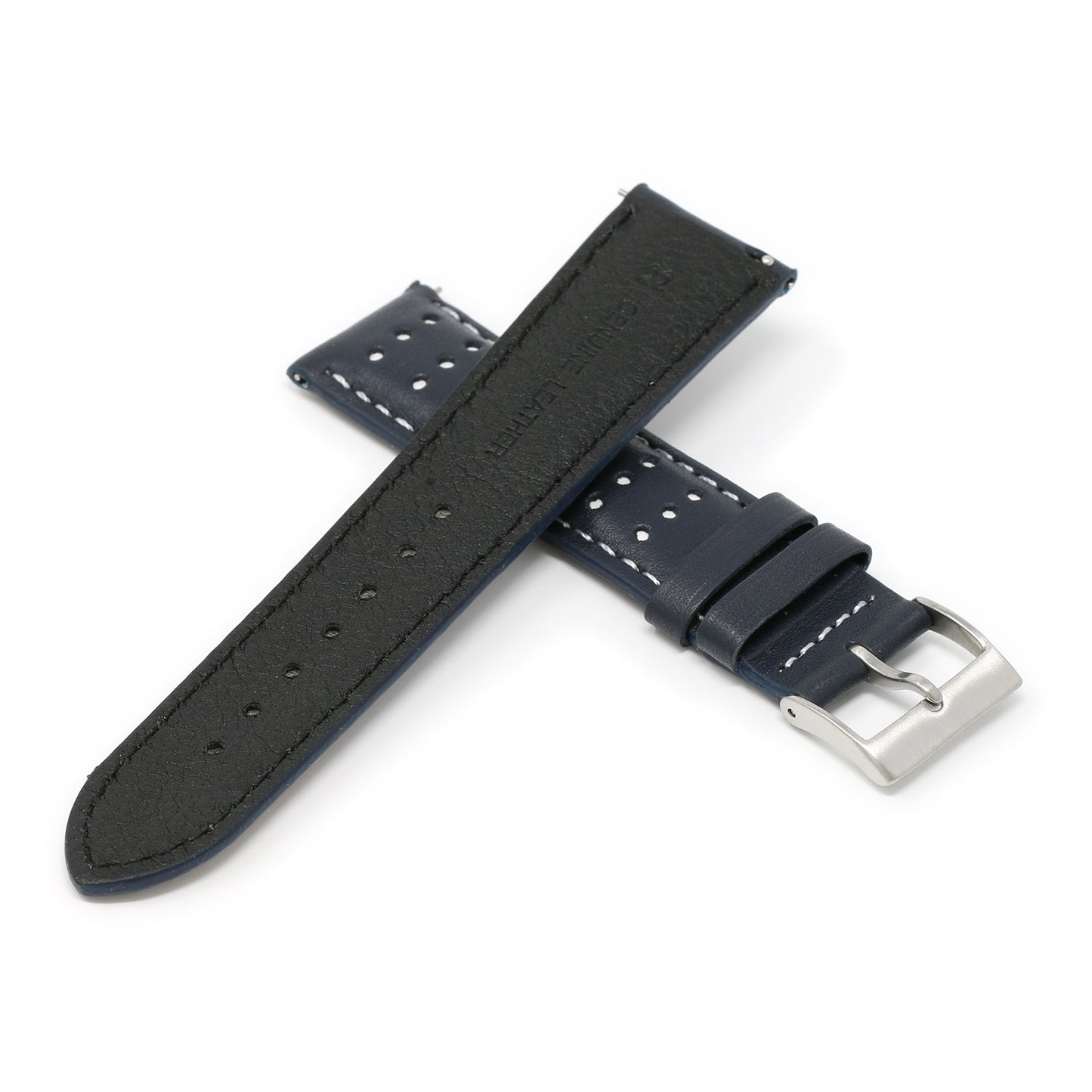 DASSARI Patina Distressed Italian Leather Watch Band for Apple Watch