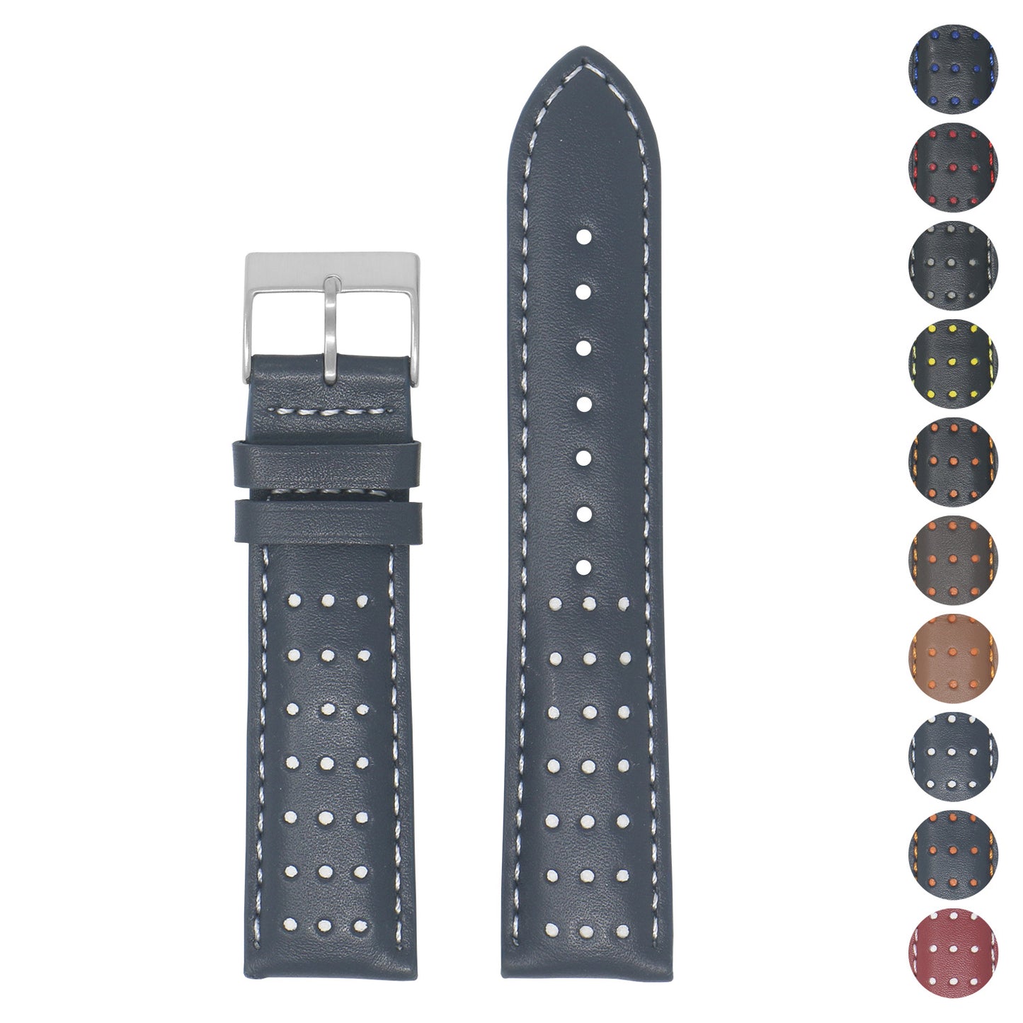 DASSARI Patina Distressed Italian Leather Watch Band for Apple Watch
