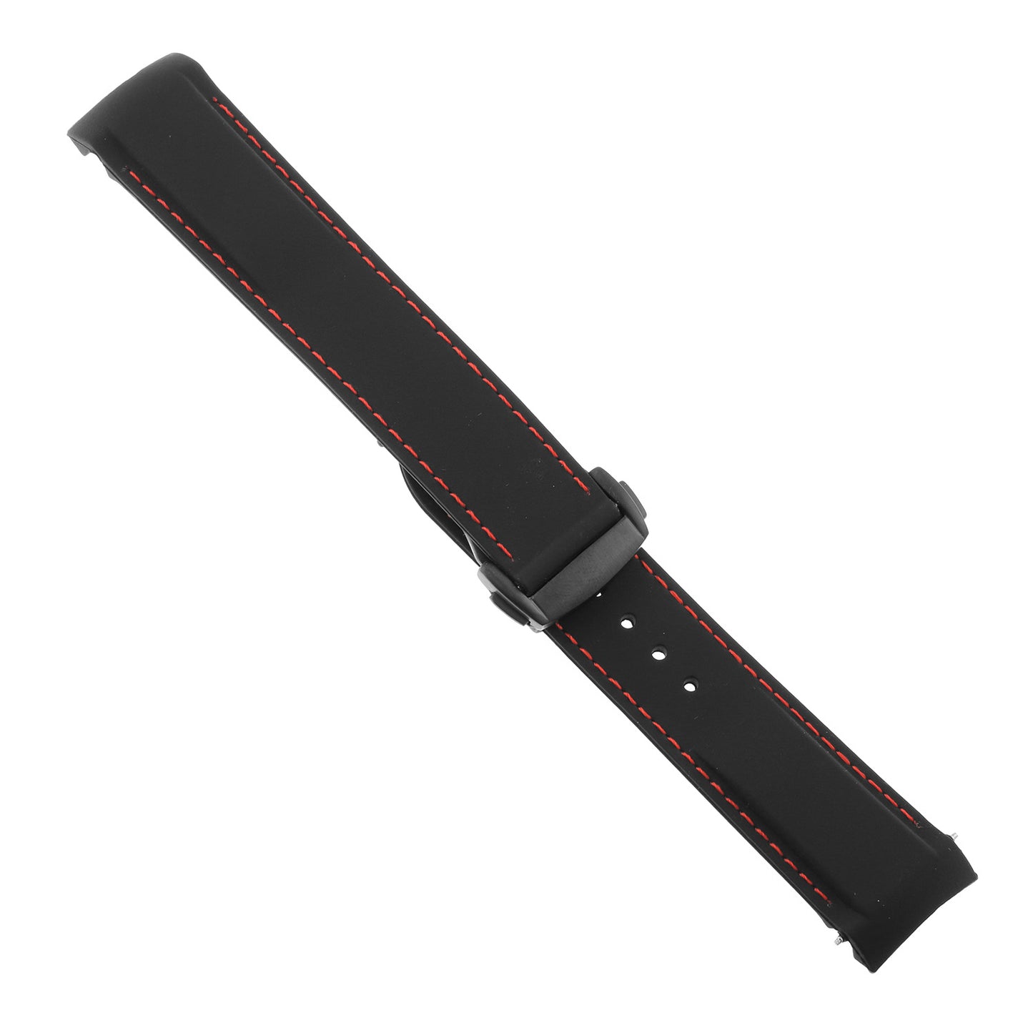 Rubber Strap w/ Black Clasp for Omega Speedmaster