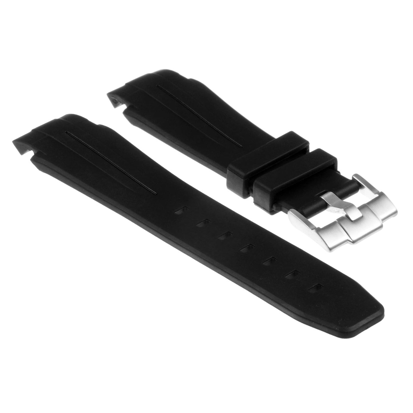 Rubber Rally Strap with Rose Gold Buckle for Garmin Vivoactive 4S & Vivomove 3S