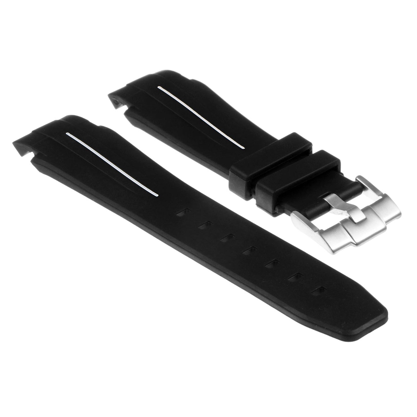 Rubber Rally Strap with Rose Gold Buckle for Garmin Vivoactive 4S & Vivomove 3S