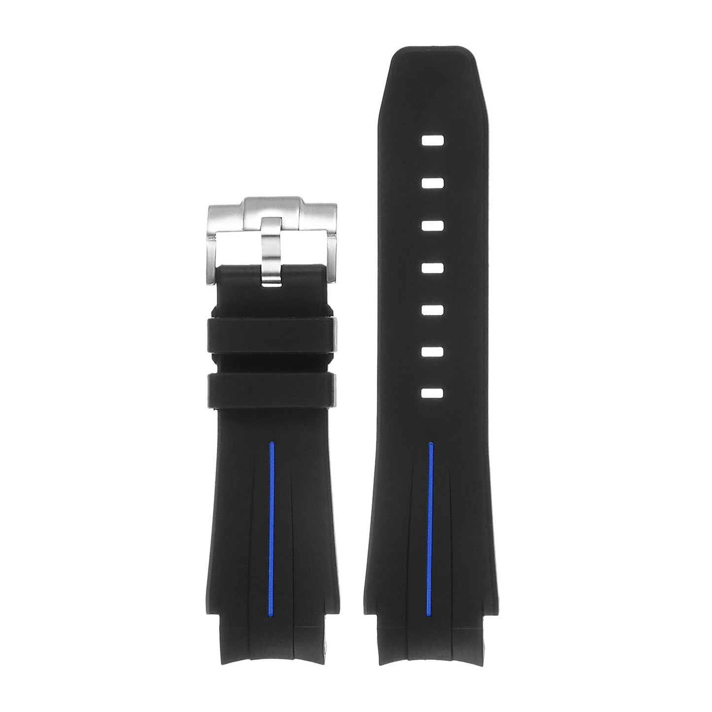 Rubber Rally Strap with Rose Gold Buckle for Garmin Vivoactive 4S & Vivomove 3S