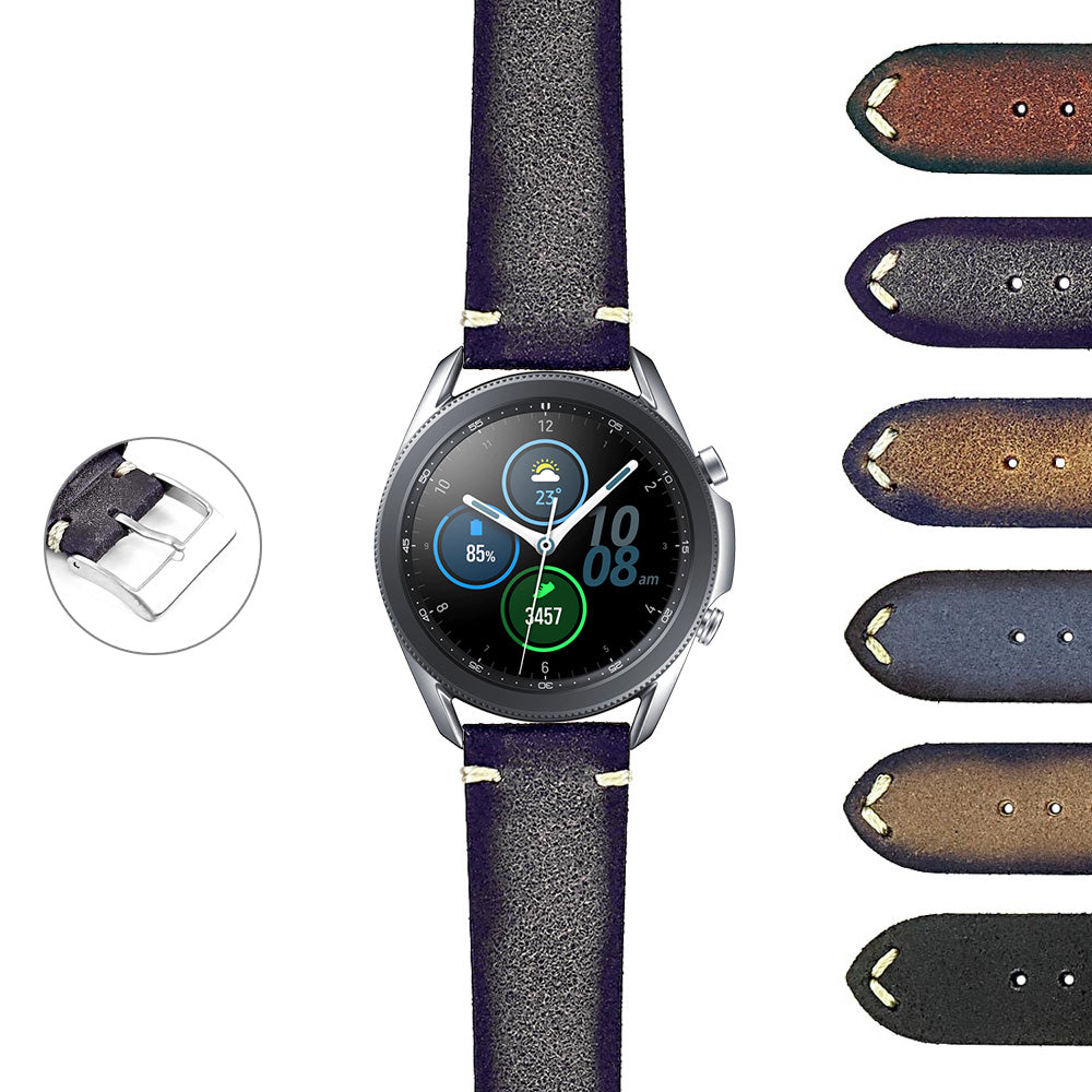 DASSARI Patina Distressed Italian Leather Strap for Garmin Venu