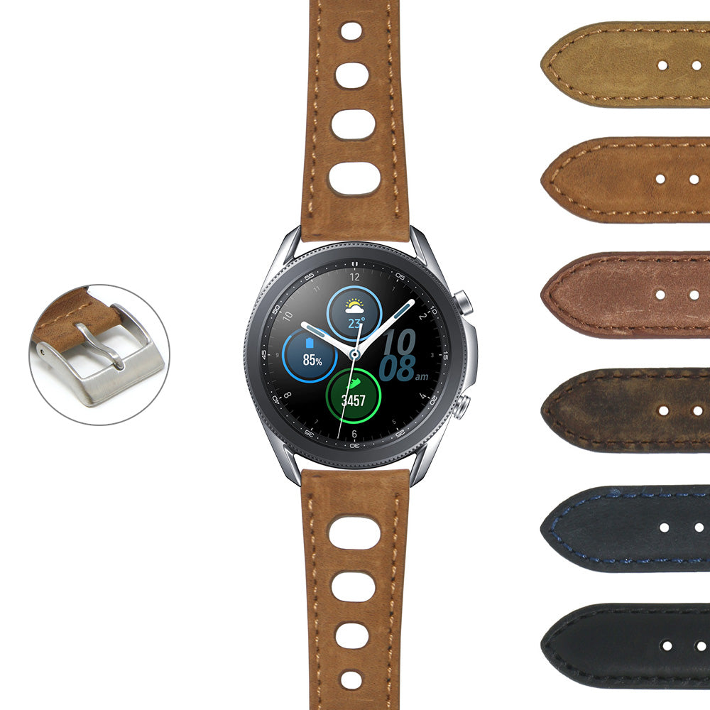 DASSARI Distressed Leather Rally Strap for Garmin Venu