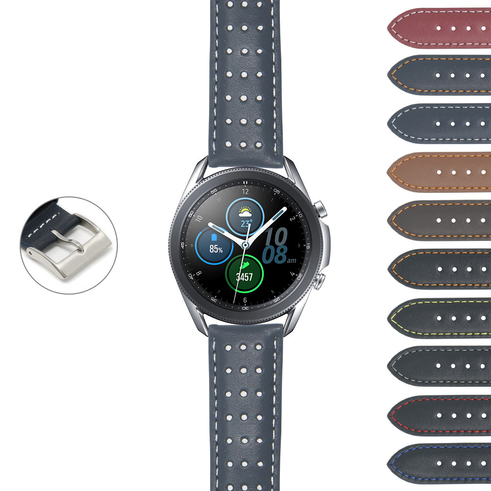 DASSARI Perforated Leather Racing Strap for Garmin Venu