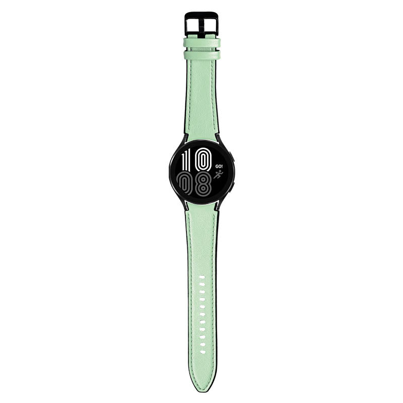 Leather & Silicone Hybrid Strap for Samsung Galaxy Watch 4