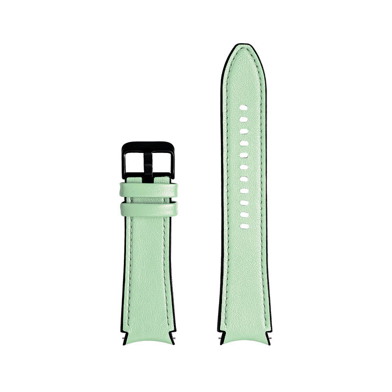 Leather & Silicone Hybrid Strap for Samsung Galaxy Watch 4
