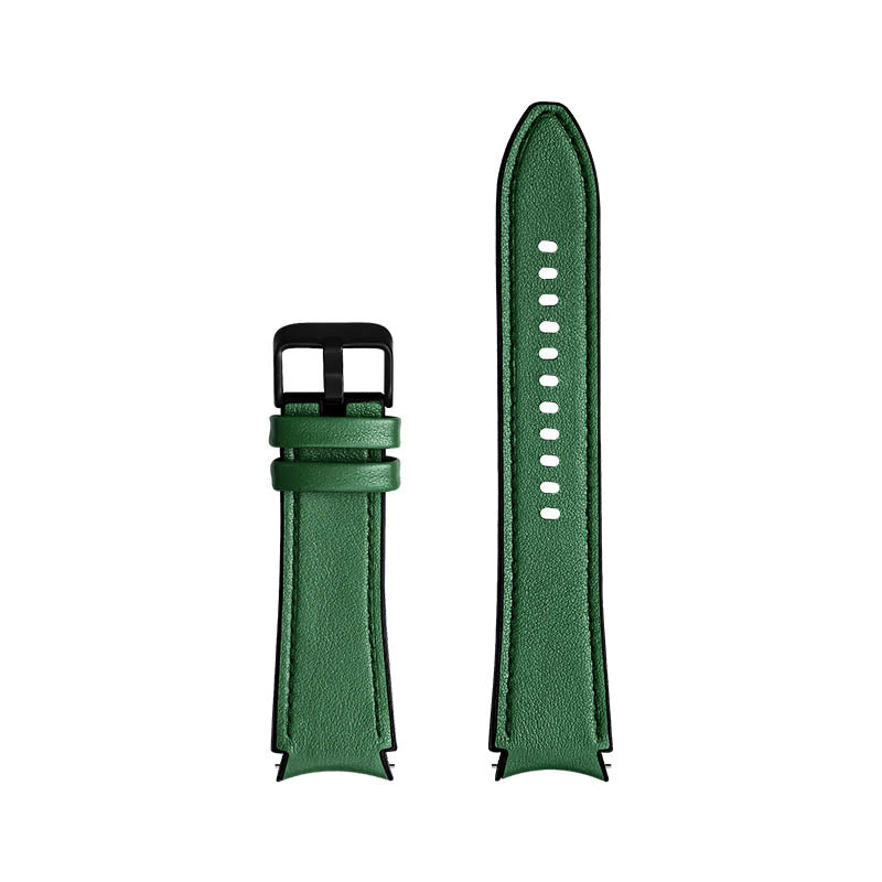 Leather & Silicone Hybrid Strap for Samsung Galaxy Watch 4