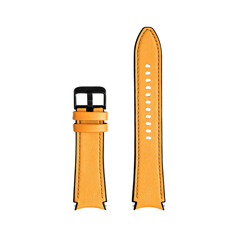 Leather & Silicone Hybrid Strap for Samsung Galaxy Watch 4