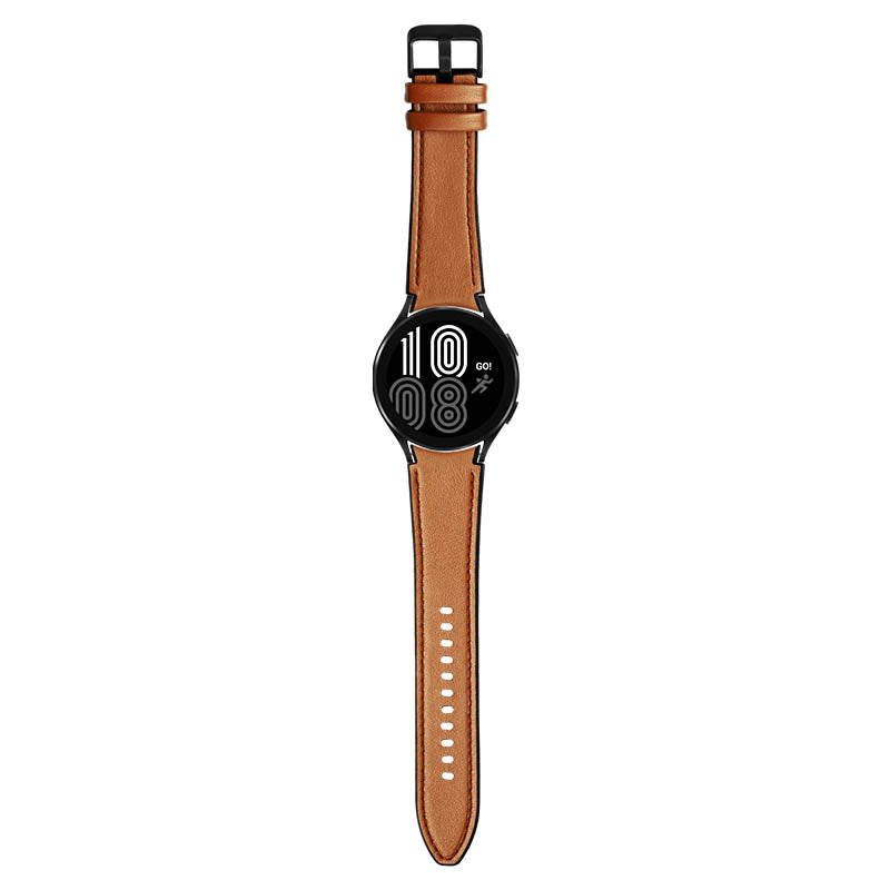 Leather & Silicone Hybrid Strap for Samsung Galaxy Watch 4