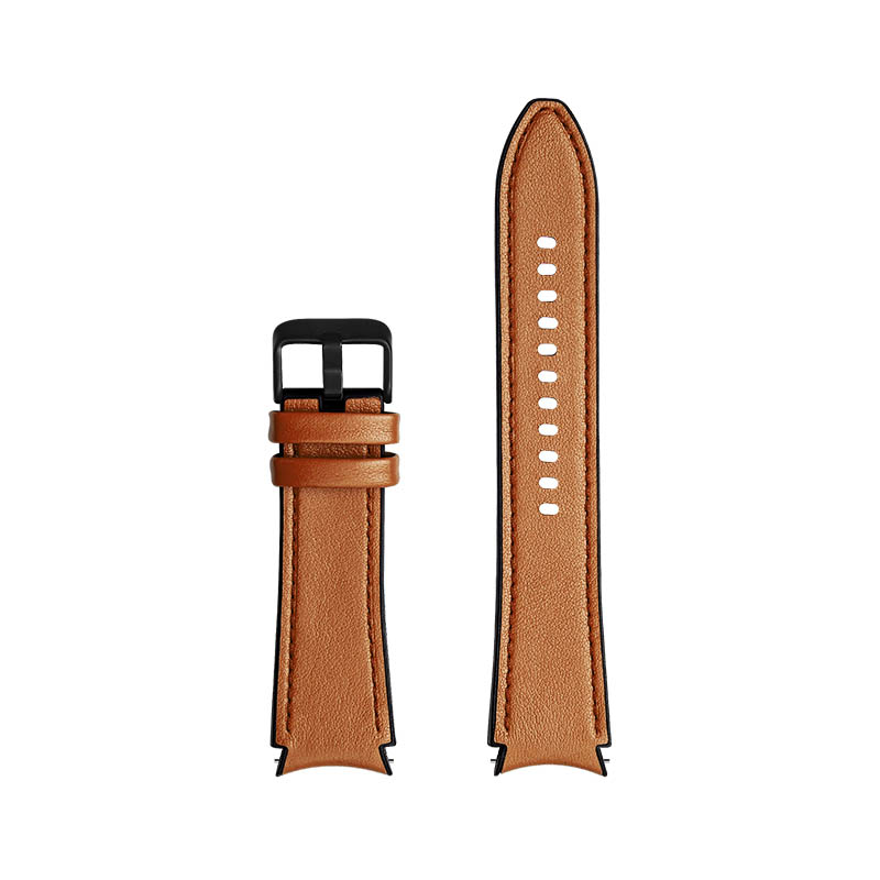 Leather & Silicone Hybrid Strap for Samsung Galaxy Watch 4