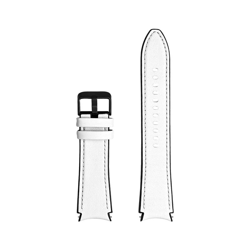 Leather & Silicone Hybrid Strap for Samsung Galaxy Watch 4