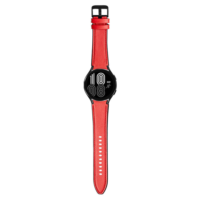 Leather & Silicone Hybrid Strap for Samsung Galaxy Watch 4