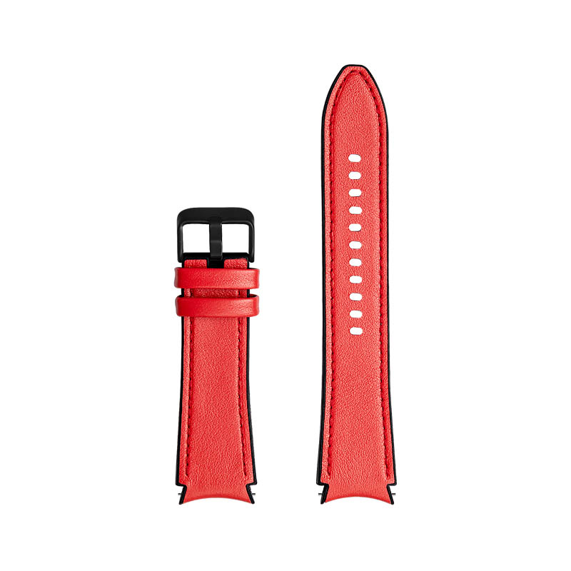 Leather & Silicone Hybrid Strap for Samsung Galaxy Watch 4