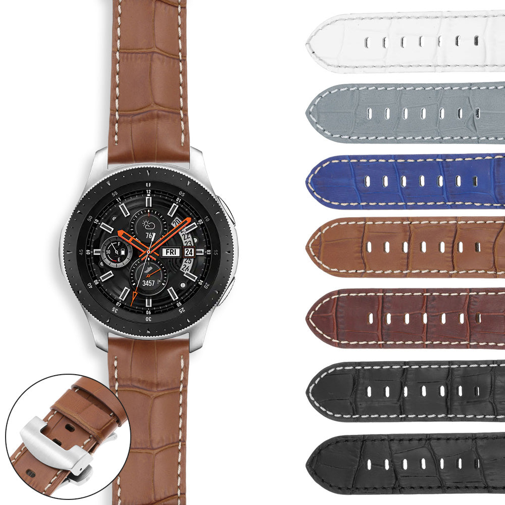 DASSARI Croc Leather Strap for Garmin Vivoactive 4