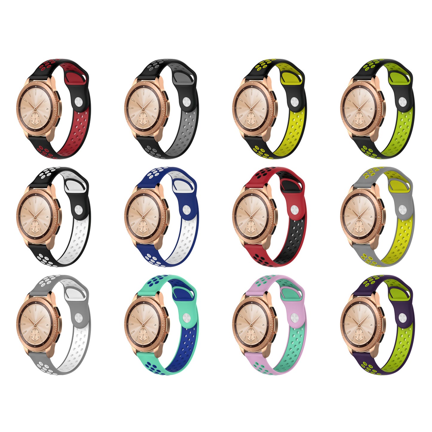 Perforated Rubber Strap for Fossil Gen 4 Smartwatch