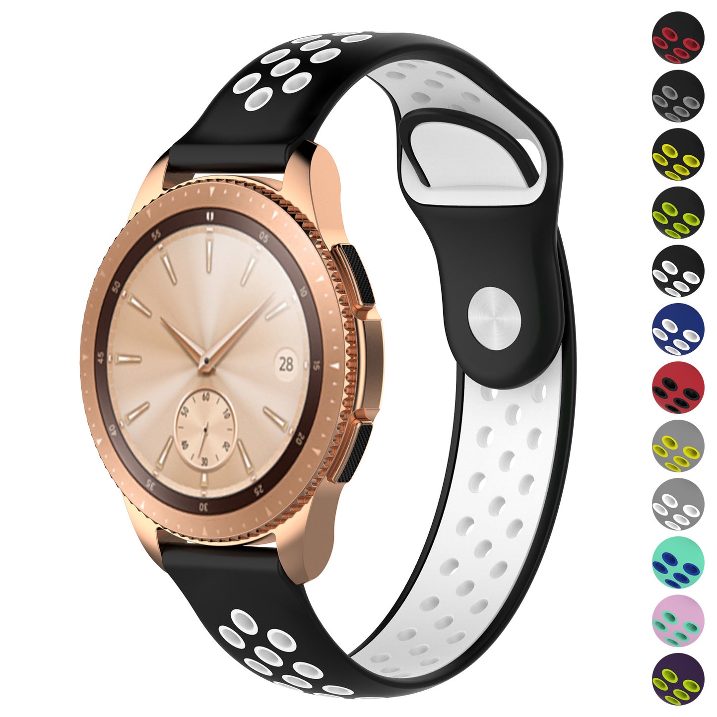 Perforated Rubber Strap for Fossil Gen 4 Smartwatch
