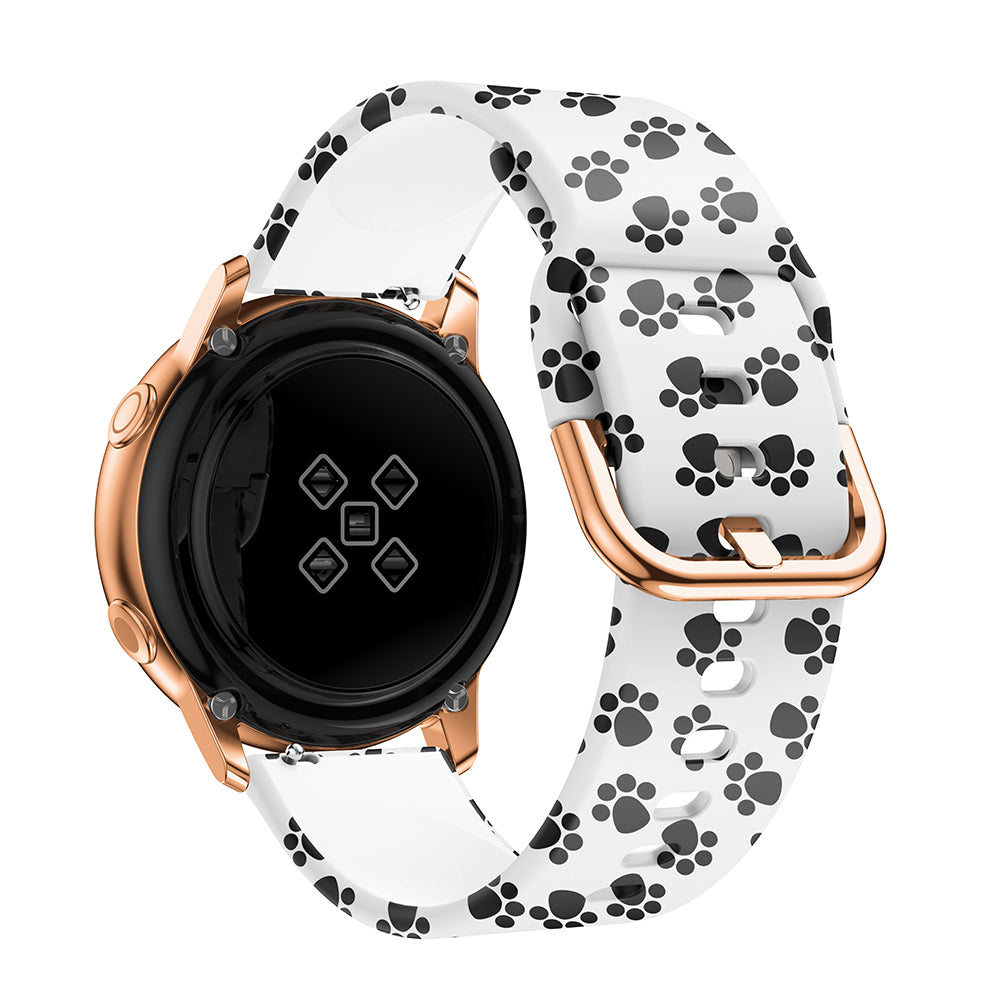Rubber Patterned Strap for Samsung Galaxy Watch Active2 / Gear Sport / Gear S2 Classic