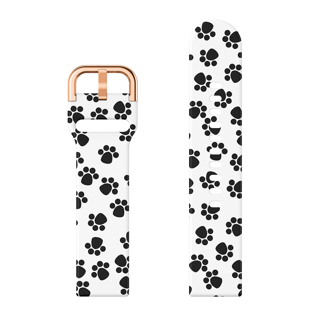 Rubber Patterned Strap for Samsung Galaxy Watch Active2 / Gear Sport / Gear S2 Classic