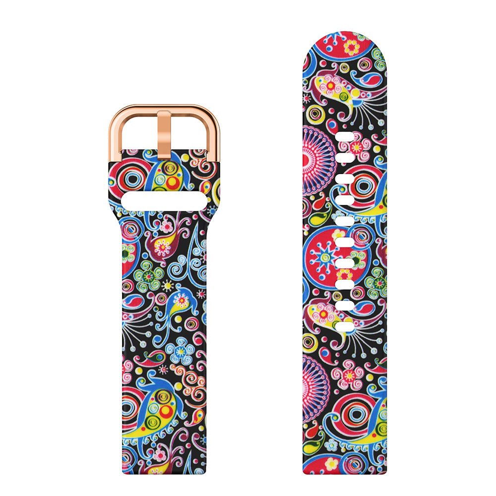 Rubber Patterned Strap for Samsung Galaxy Watch Active2 / Gear Sport / Gear S2 Classic