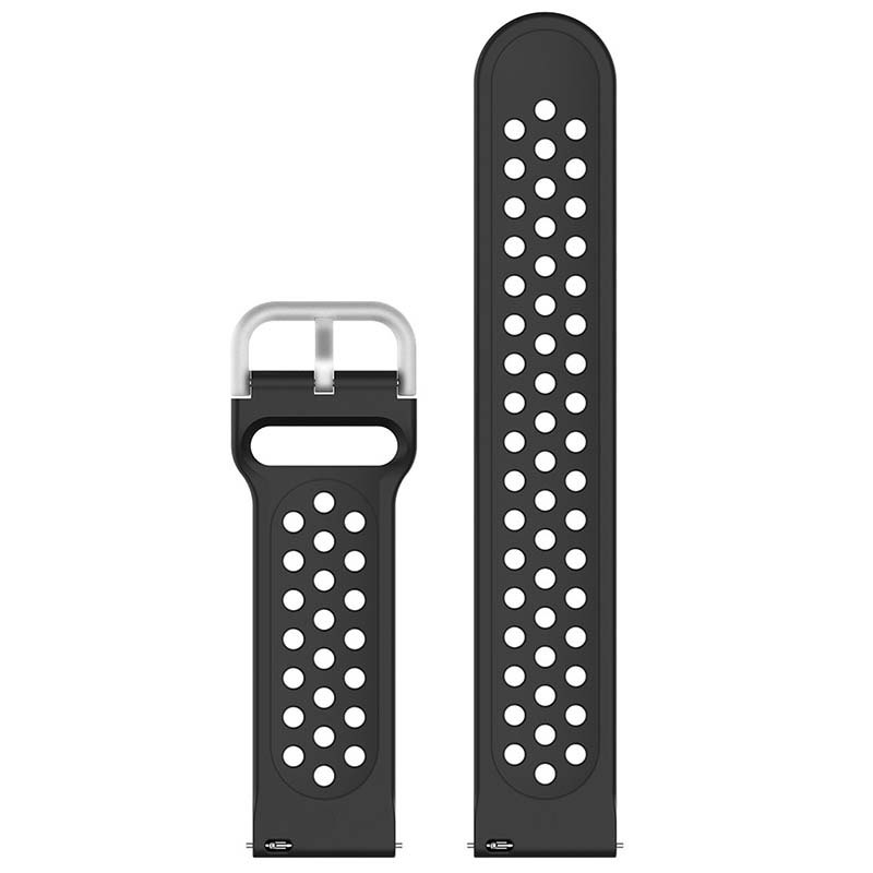 Buckle-and-Tuck Perforated Rubber Strap for Samsung Galaxy Watch 3 / Active / Gear
