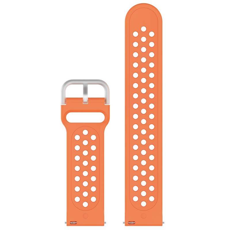 Buckle-and-Tuck Perforated Rubber Strap for Samsung Galaxy Watch 3 / Active / Gear