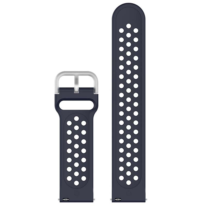 Buckle-and-Tuck Perforated Rubber Strap for Samsung Galaxy Watch 3 / Active / Gear