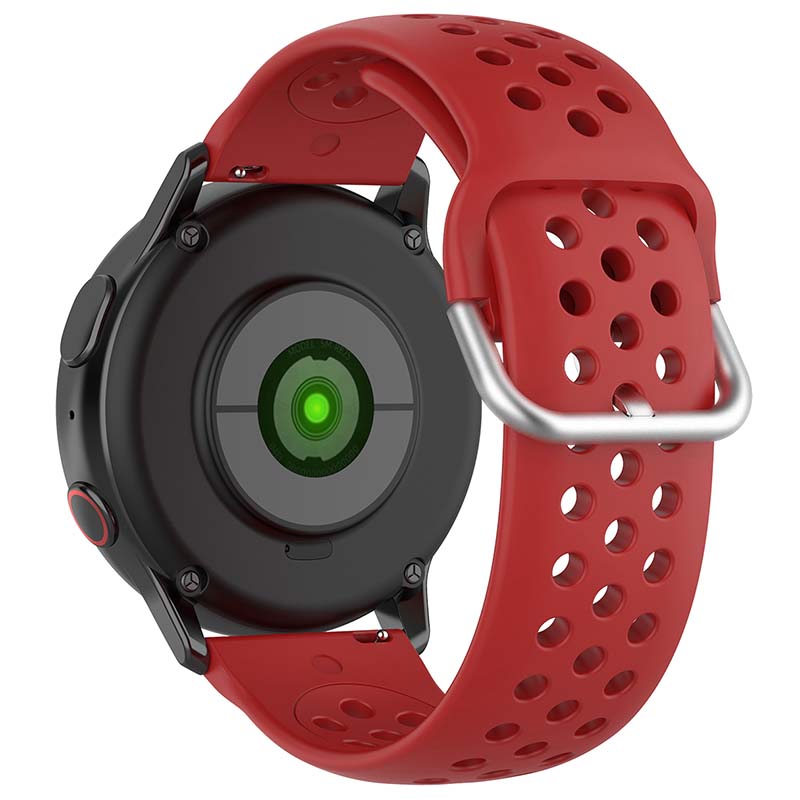 Buckle-and-Tuck Perforated Rubber Strap for Samsung Galaxy Watch 3 / Active / Gear