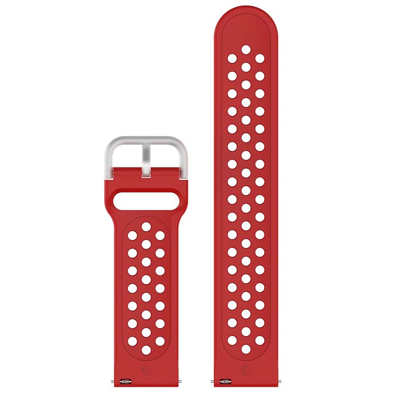 Buckle-and-Tuck Perforated Rubber Strap for Samsung Galaxy Watch 3 / Active / Gear