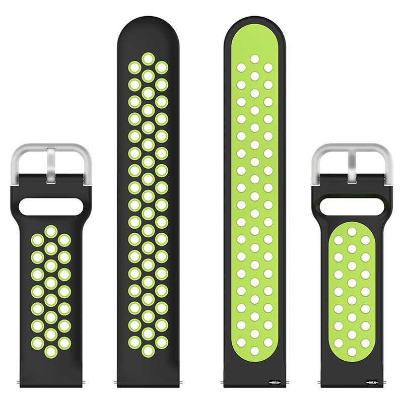 Buckle-and-Tuck Perforated Rubber Band for Samsung Galaxy Watch 3 / Active / Gear