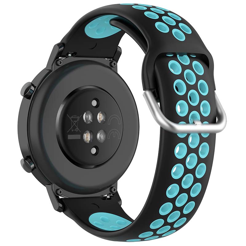 Buckle-and-Tuck Perforated Rubber Band for Samsung Galaxy Watch 3 / Active / Gear
