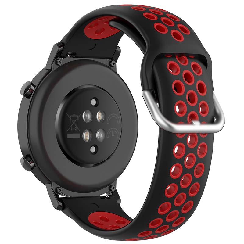 Buckle-and-Tuck Perforated Rubber Band for Samsung Galaxy Watch 3 / Active / Gear