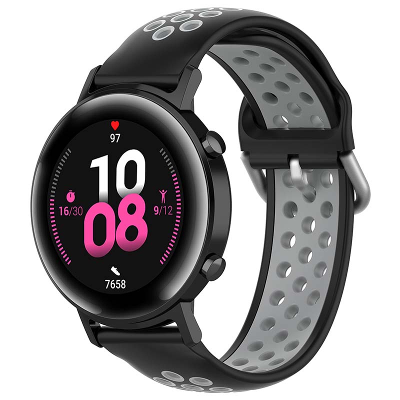 Buckle-and-Tuck Perforated Rubber Band for Samsung Galaxy Watch 3 / Active / Gear