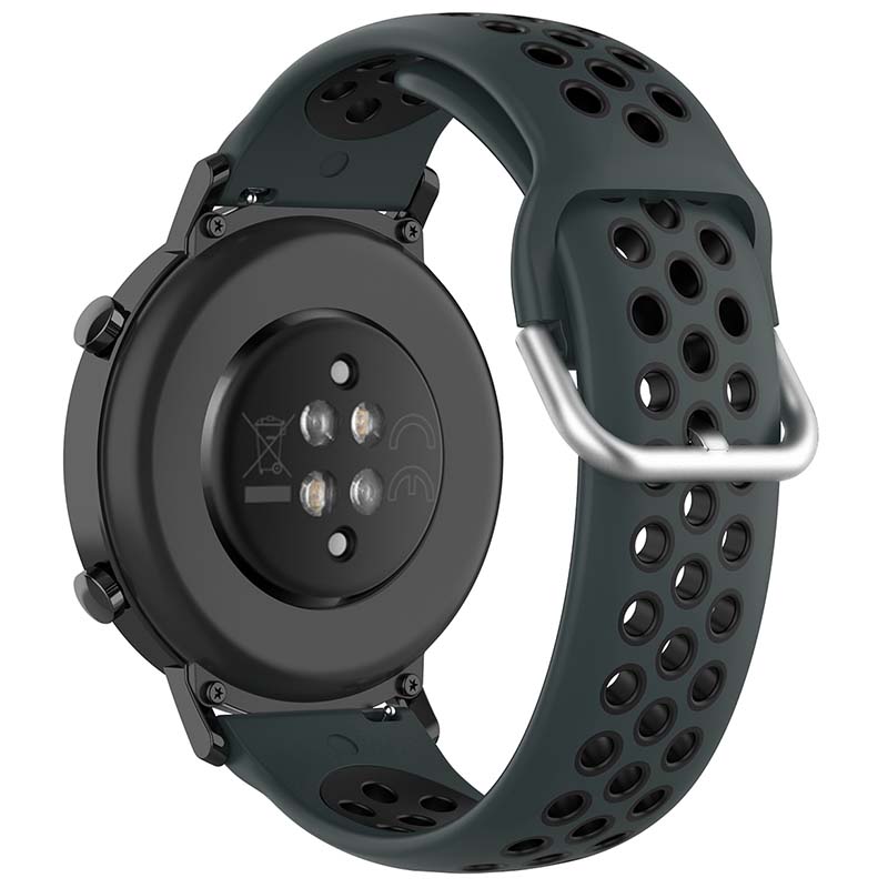 Buckle-and-Tuck Perforated Rubber Band for Samsung Galaxy Watch 3 / Active / Gear