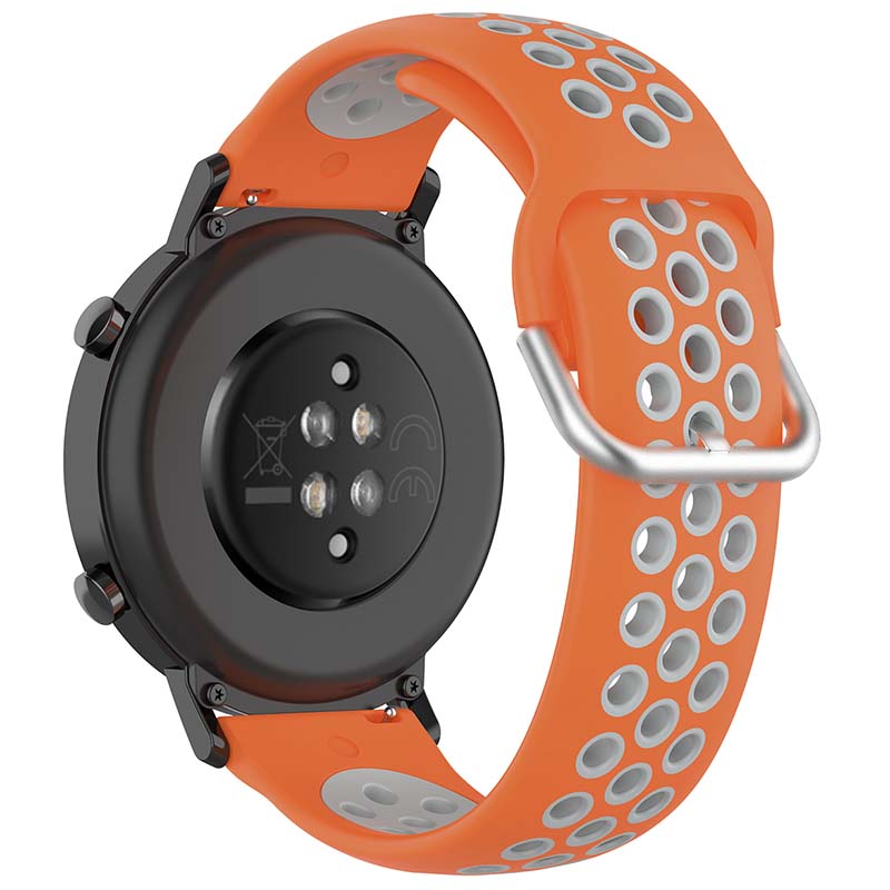 Buckle-and-Tuck Perforated Rubber Band for Samsung Galaxy Watch 3 / Active / Gear