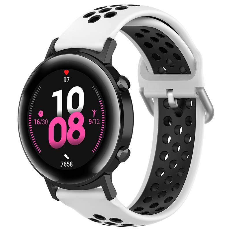 Buckle-and-Tuck Perforated Rubber Band for Samsung Galaxy Watch 3 / Active / Gear