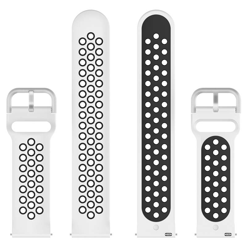 Buckle-and-Tuck Perforated Rubber Band for Samsung Galaxy Watch 3 / Active / Gear