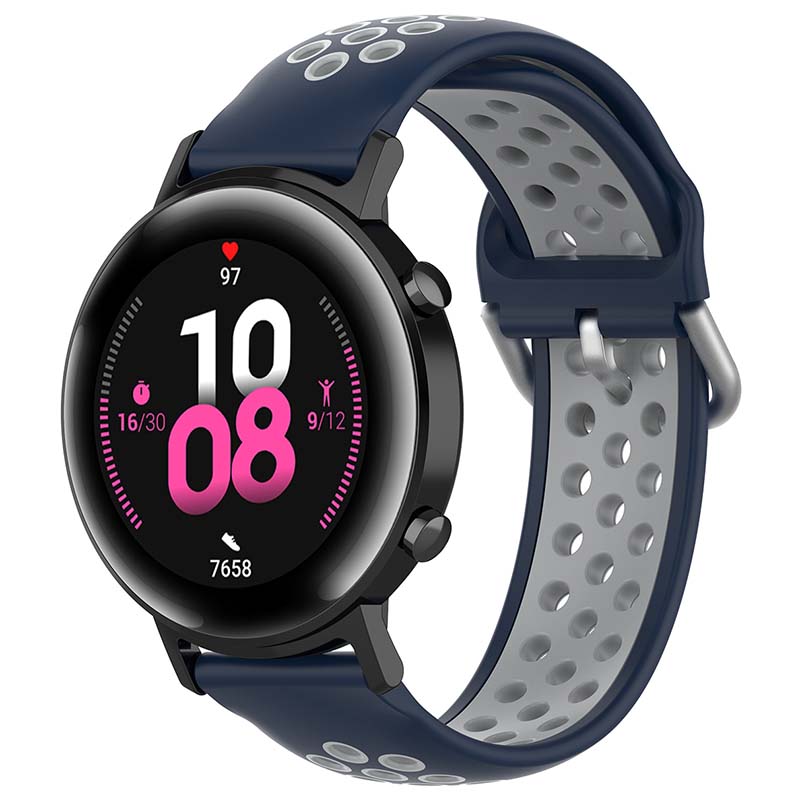 Buckle-and-Tuck Perforated Rubber Band for Samsung Galaxy Watch 3 / Active / Gear