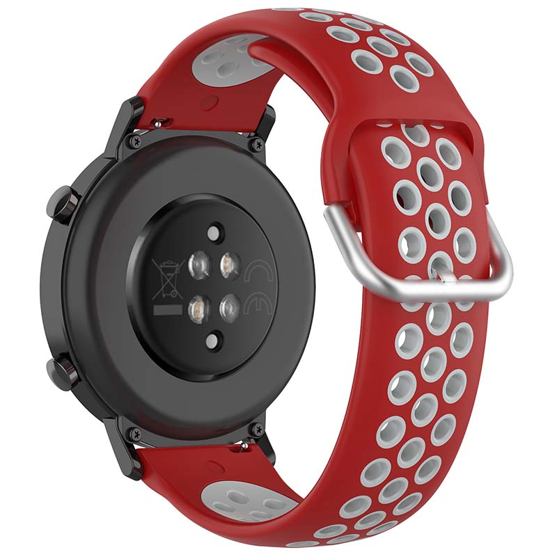 Buckle-and-Tuck Perforated Rubber Band for Samsung Galaxy Watch 3 / Active / Gear