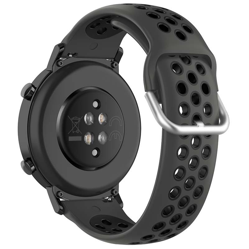 Buckle-and-Tuck Perforated Rubber Band for Samsung Galaxy Watch 3 / Active / Gear