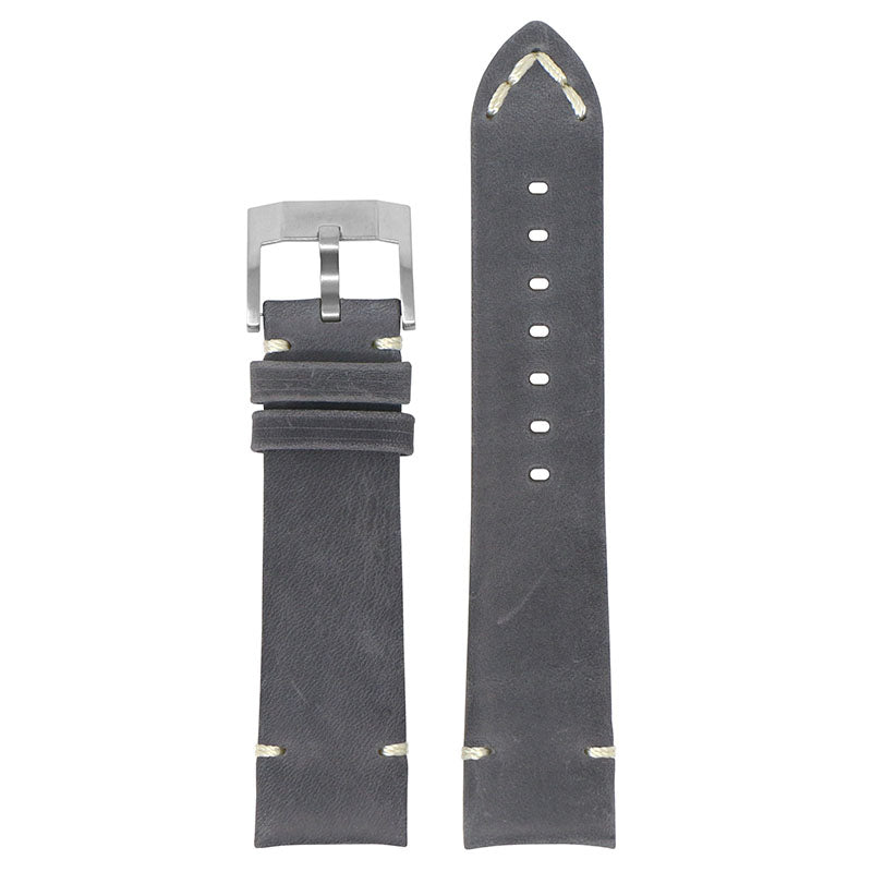 DASSARI Vintage Leather Strap w/ Minimal Stitching for Seiko Turtle