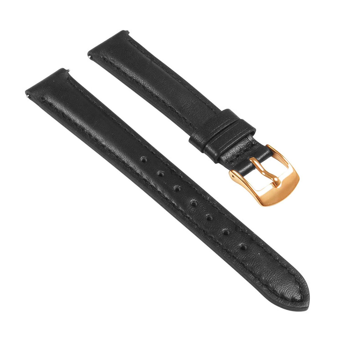 Classic Women's Strap - Black (Rose Gold Buckle) - Short, Standard, Extra Long